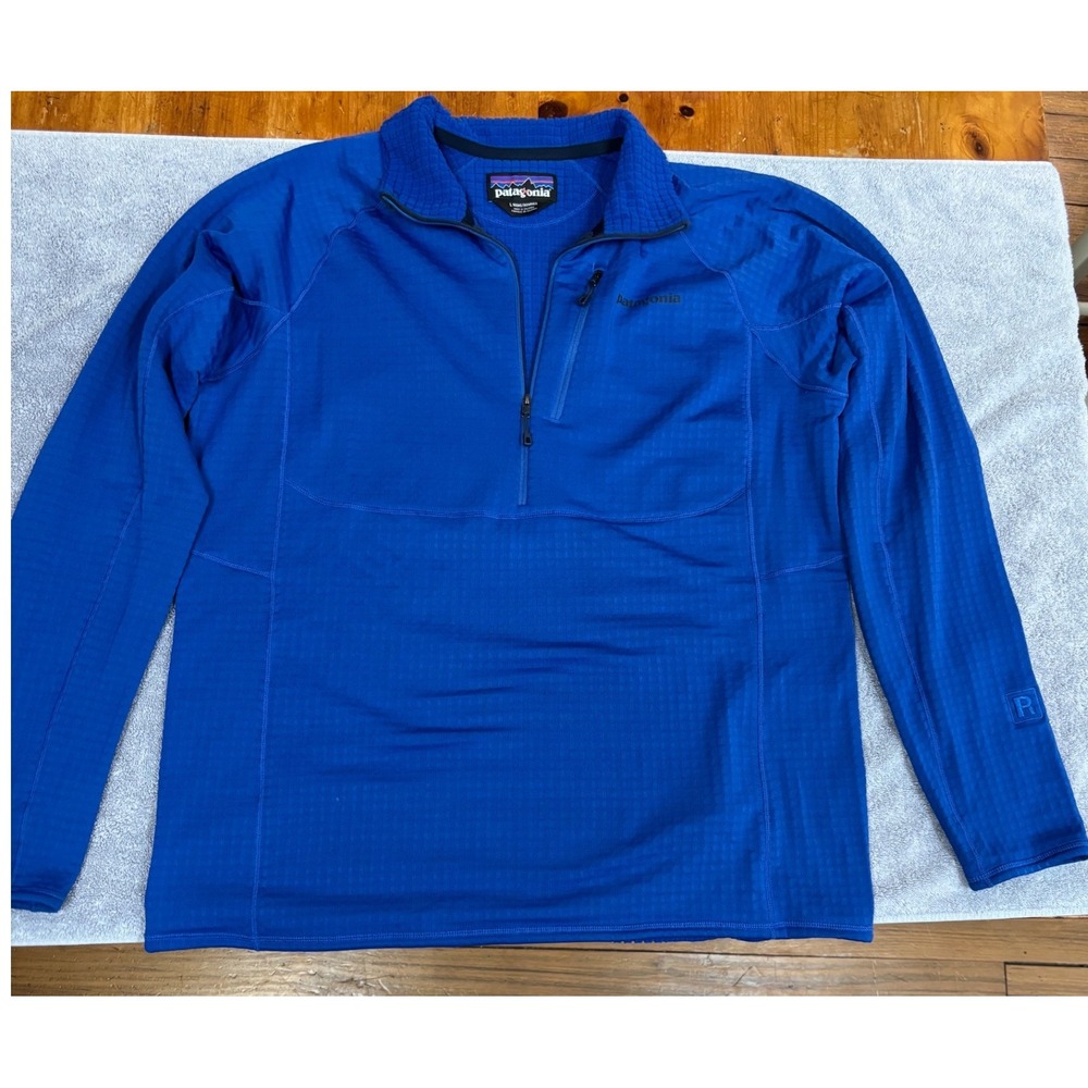 Patagonia R1 Pullover Half Zip Grid Fleece Polartec Sz L, Gorpcore, Hiking